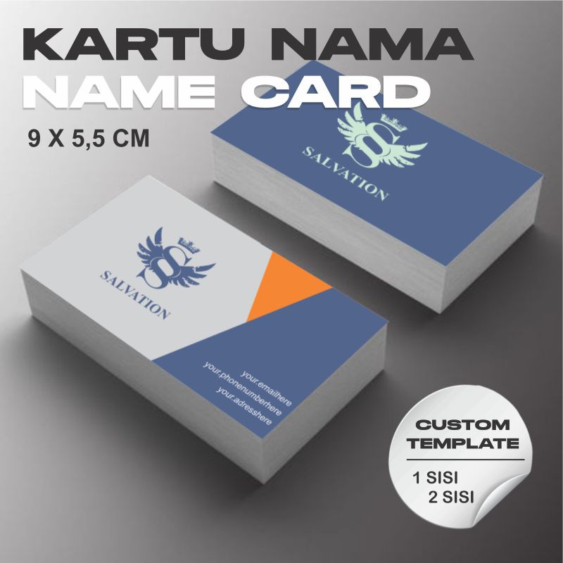 

Kartu Nama / Name Card Doff Glossy Texture