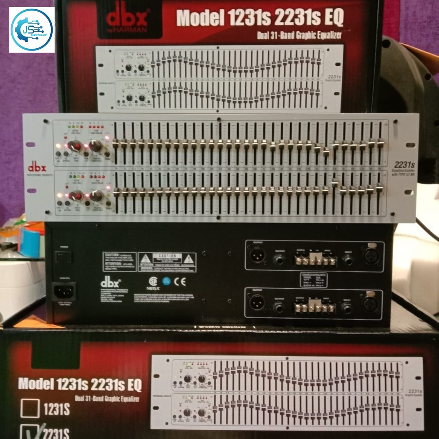 EQUALIZER DBX 2231S SILVER 2231 EQUALISER BARU