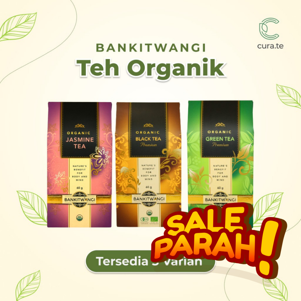 

BANKITWANGI TEH ORGANIK PREMIUM SACHET | JASMINE BLACK GREEN TEA HALAL