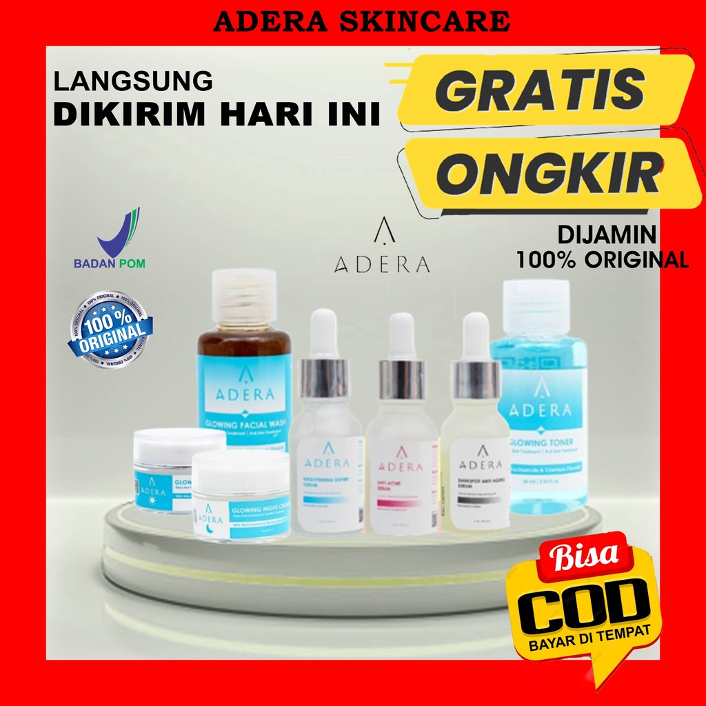 Adera Face Serum Original | Serum Adera | Wajah Original Glowing Putih Bersih BPOM