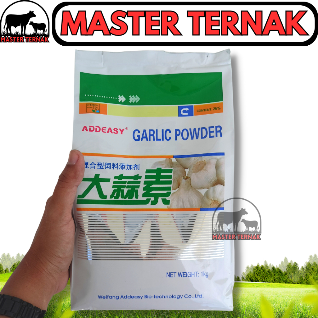 WEIFANG GARLIC POWDER 1KG - HERBAL GROWTH PROMOTOR - HGP PURE - FEED ADDITIVE HEWAN AYAM PETELUR PED