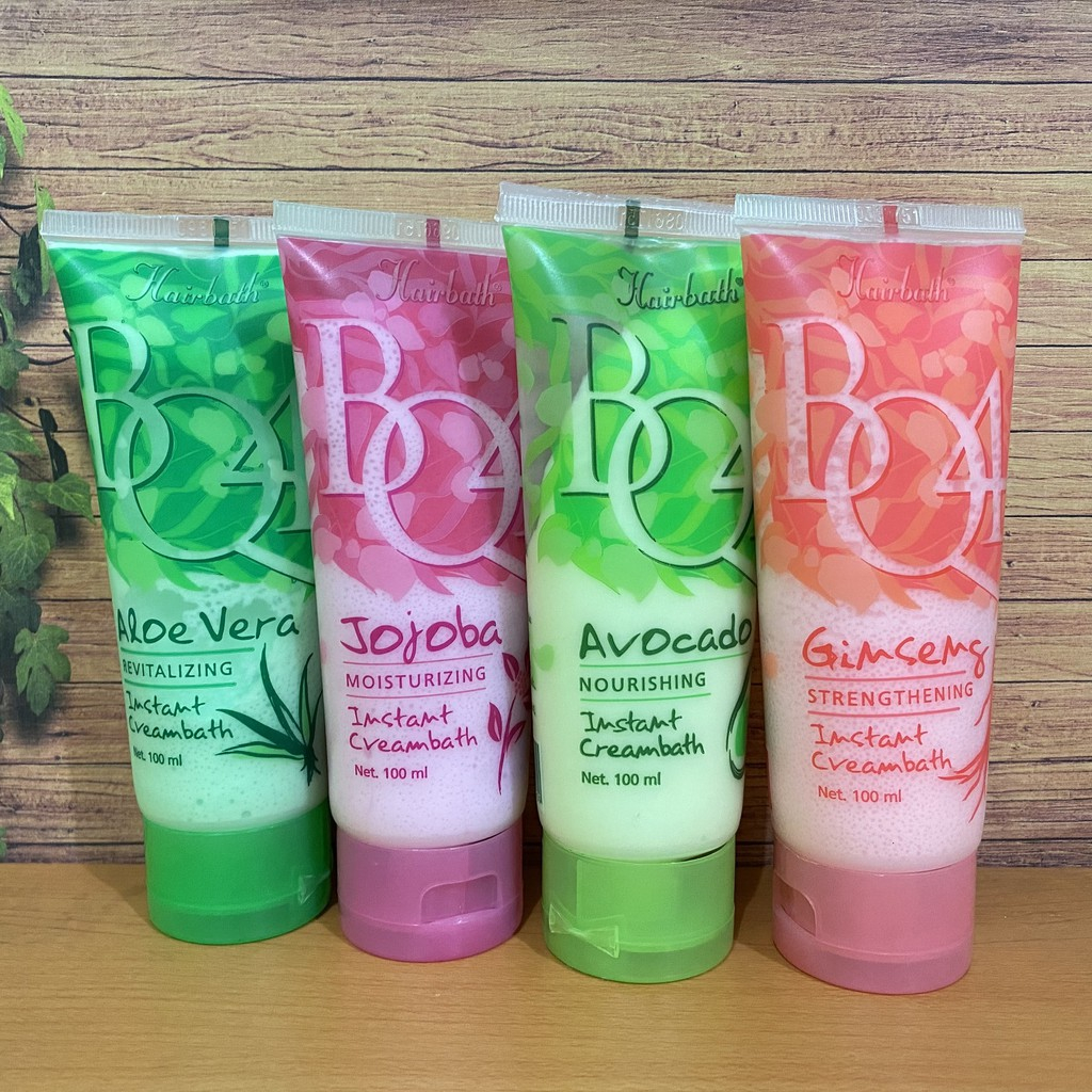 BQ4 Hairbath Ginseng / Avocado / Aloe Vera / Jojoba Instant Creambath - 100ml