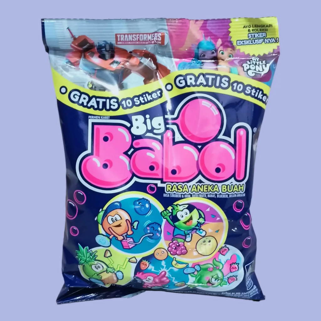 

Permen Karet Big Babol Sak Rasa Aneka Buah (assorted)