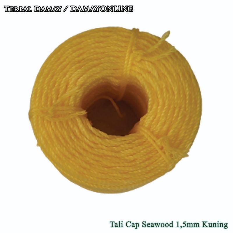 

Tali Tambang PE Cap Seawood 1,5mm Kuning / Rol ( Harga Per Rol )