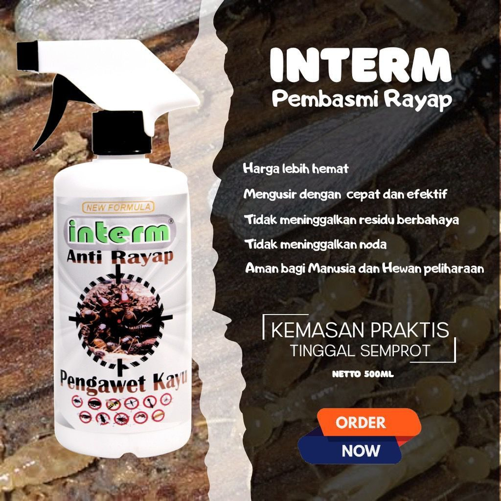 ANTI RAYAP KUSEN KAYU/ OBAT KAYU ANTI RAYAP  DAN BUBUK/ OBAT PEMBASMI RAYAP