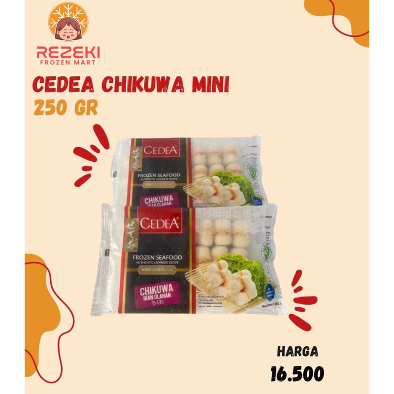 

Cedea Chikuwa Mini 250 Gr | Ikan Olahan Isi 20 Pcs | Frozen Food Murah