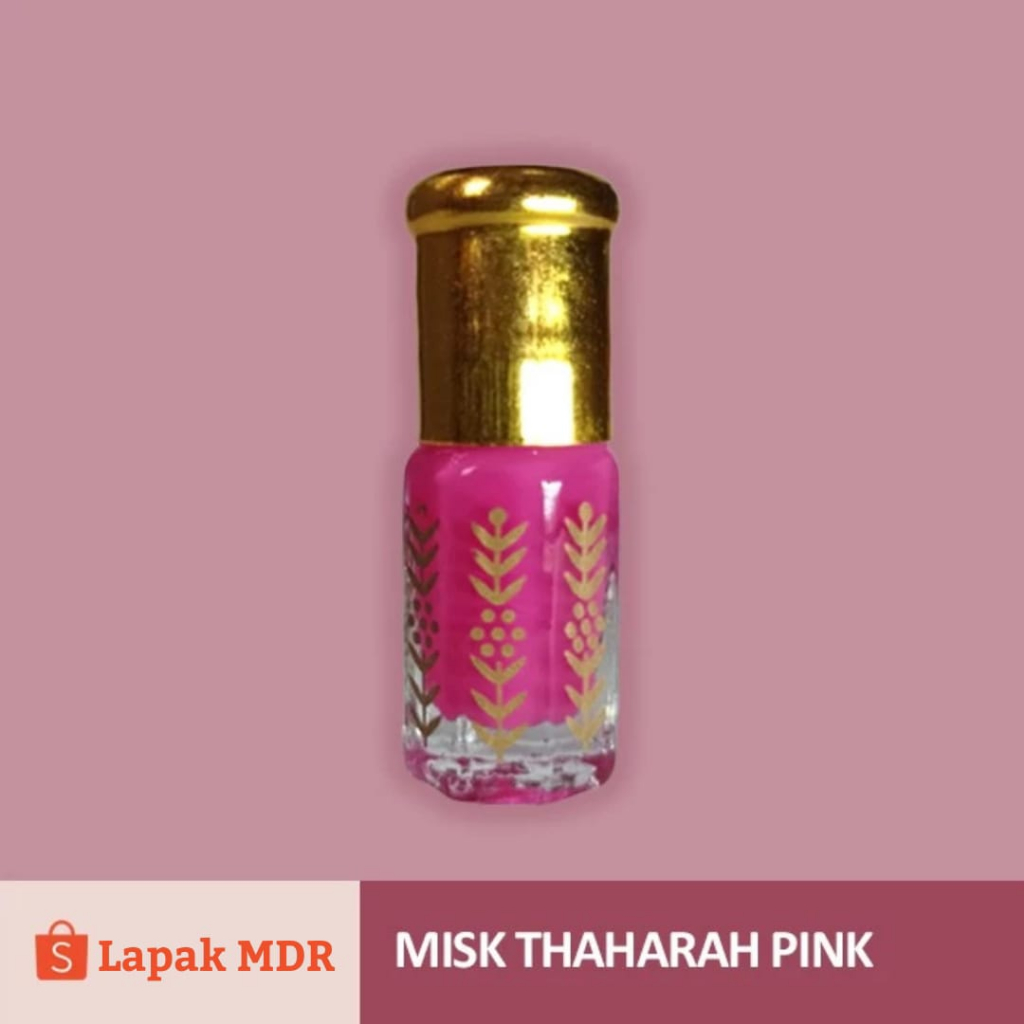 Misk Thaharah Pink 3ml | Misk Thoharoh | Musk Al Taharah Original 100% Tanpa Campuran