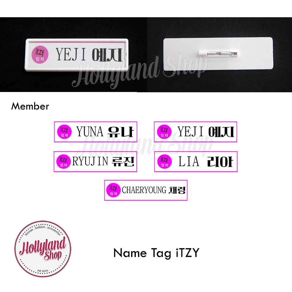 

Name Tag Papan Nama Dada iTZY (2pcs)