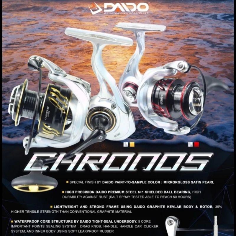 reel daido chronos 800-4000 power handle + seal