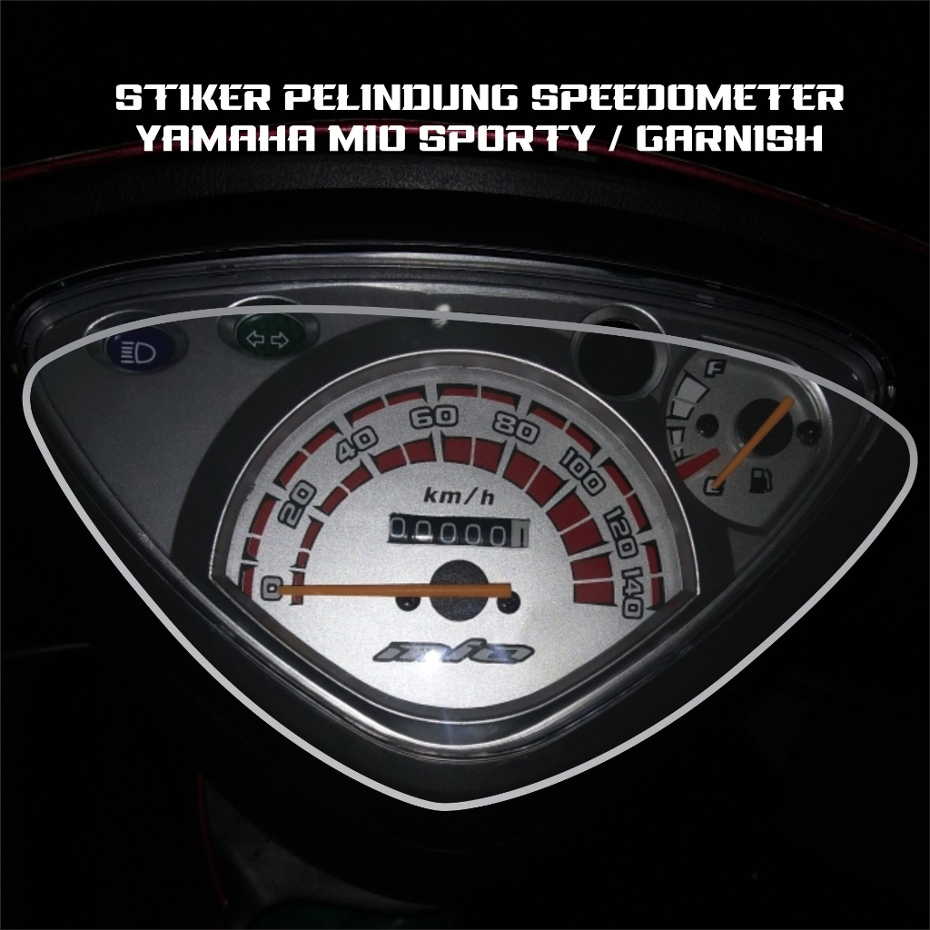Stiker Pelindung Speedometer Yamaha Mio Sporty Variasi Emblem Anti Gores Tebal Timbul / Tipis Transparan Bening