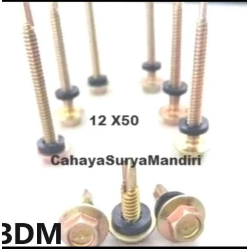 SEKRUP ROOFING KUNING BDM 12X50 / SEKRUP ROOFING KUNING 5 CM BDM