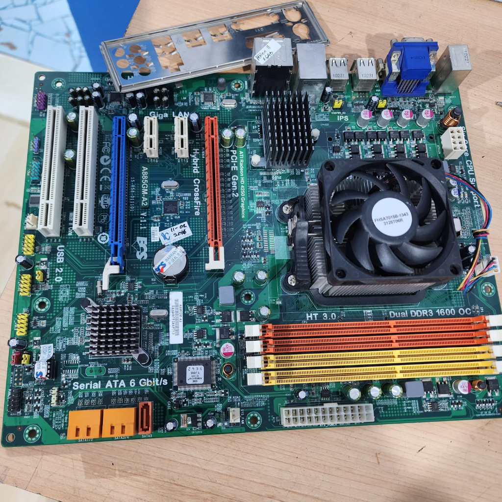 Paket Mobo AMD AM3 Gaming Athlon II X640 | plus Ecs AMD socket AM3
