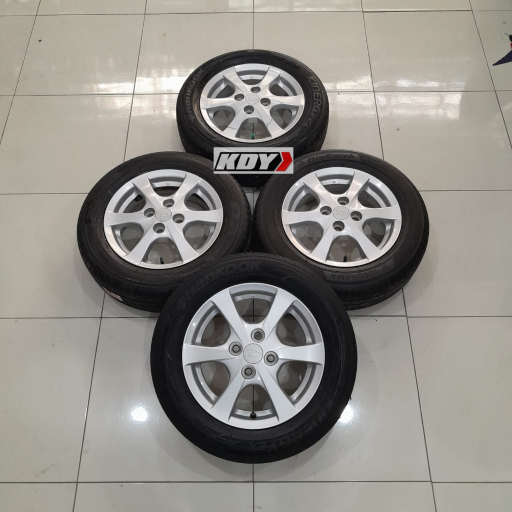 Velg mobil murah bekas copotan agya ring 14 pcd 4x100 Velg saja Tanpa Ban