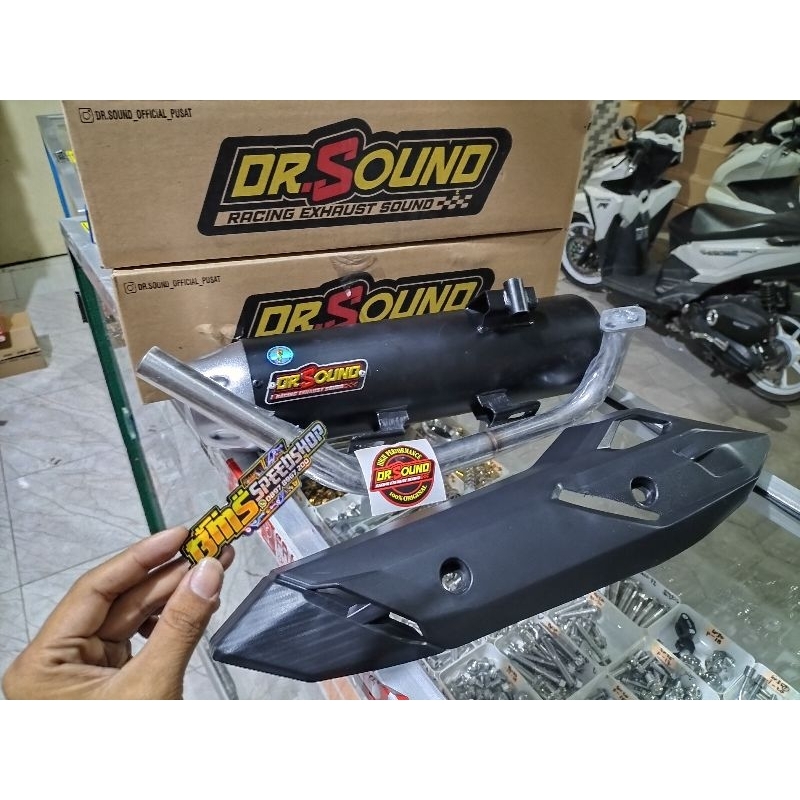 KNALPOT COPY CMS BY DR SOUND GEN 1 DAN GEN 2 ORIGINAL VARIO 125 SUPER OLD BOHLAM LEHER BAWAH/LEHER C