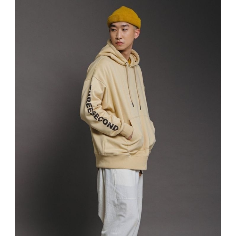 HOODIE 3SECOND CREAM 100% ORIGINAL UKURAN L