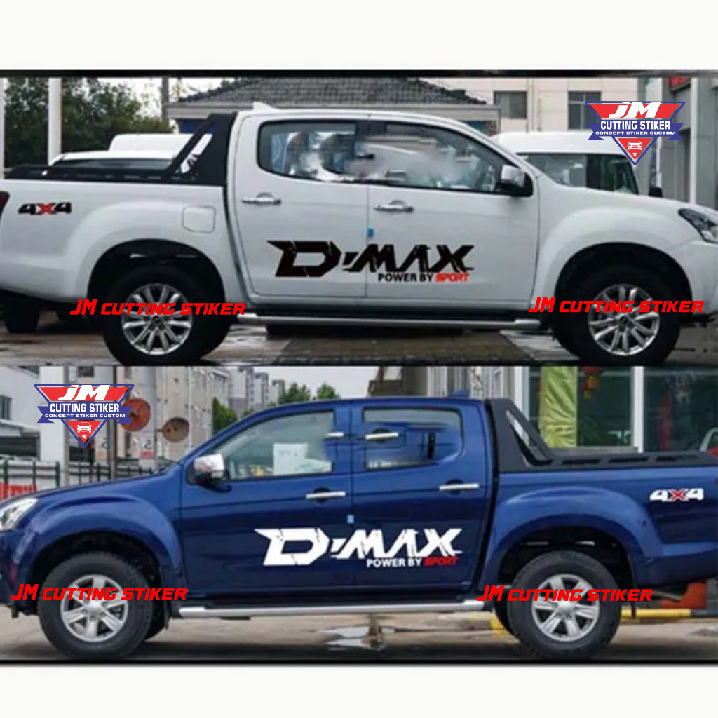 Stiker sticker variasi body isuzu dmax stiker cutting dmax sport stiker variasi terbaru dmax