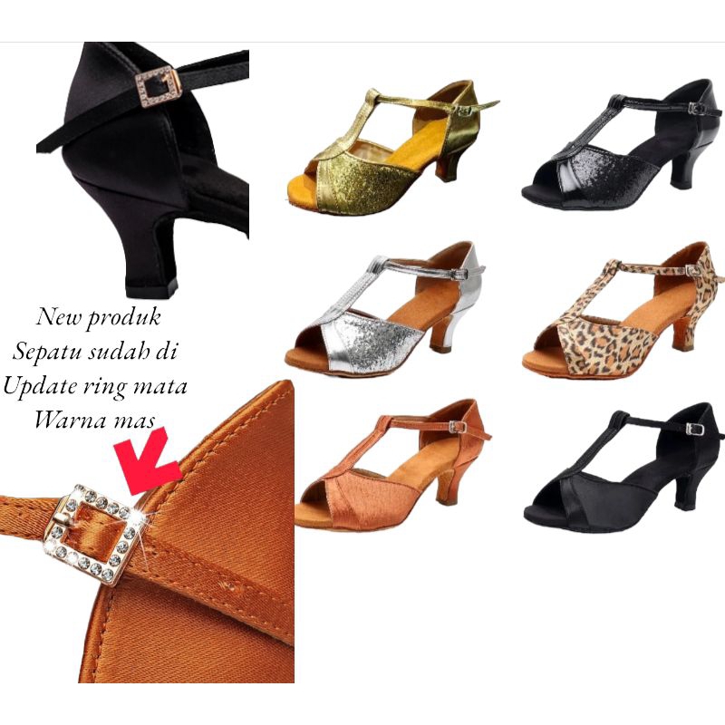 Premium 5cm sepatu dansa dance sepatu line dance bally dance salsa latin import UH5-941,UH7-942 Tapa