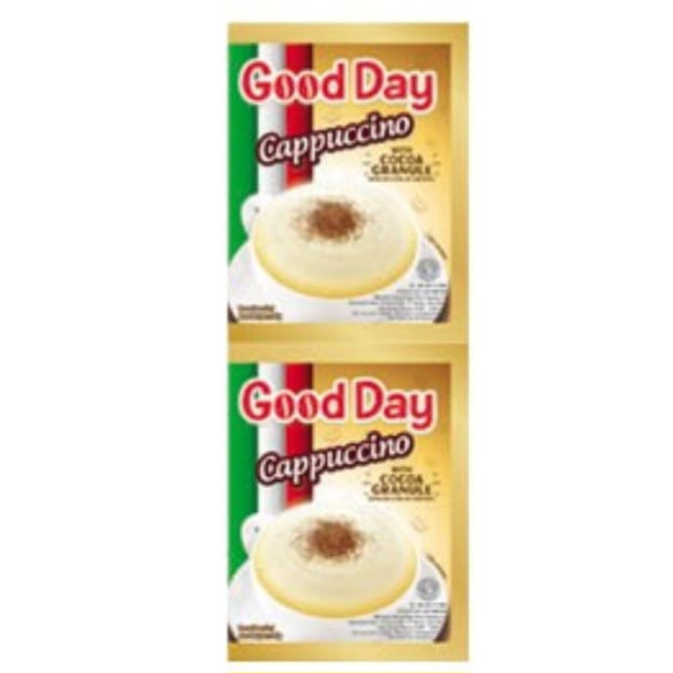 

GOOD DAY KOPI CAPPUCCINO 25gr Isi 10 SACHET (1 RENTENG)