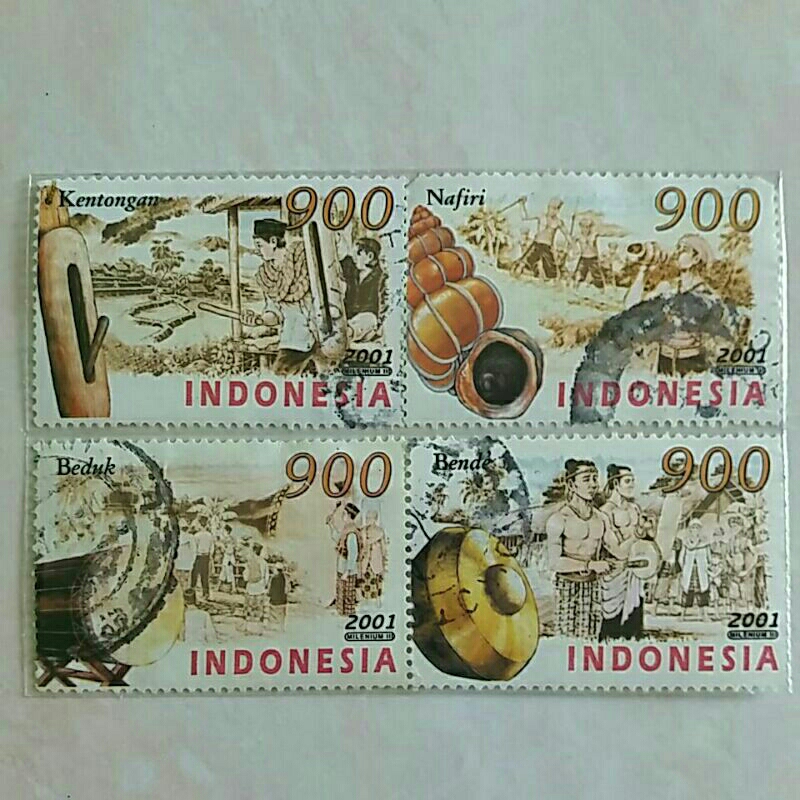 

(AC) Perangko Indonesia 2001 Alat Komunikasi Tradisional Set Lengkap 4pcs Used