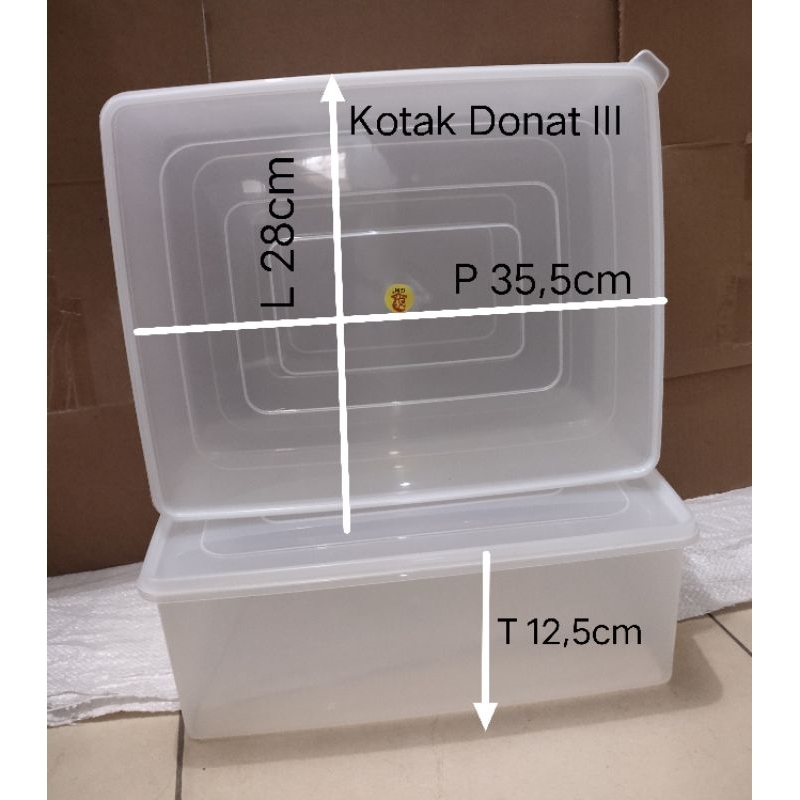 Kotak Donat plastik GM III /pc