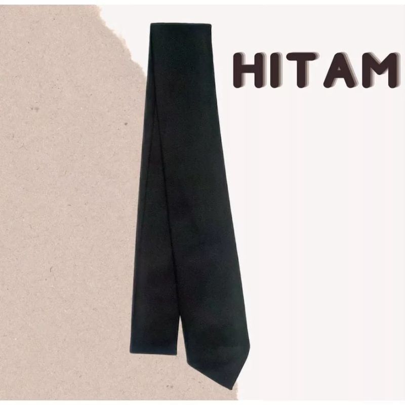 dasi polos hitam sekolahan//SMP SMA//grosir