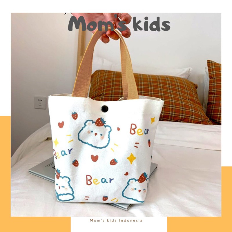 Handbag Tas Canvas Jinjing Wanita Korean Style