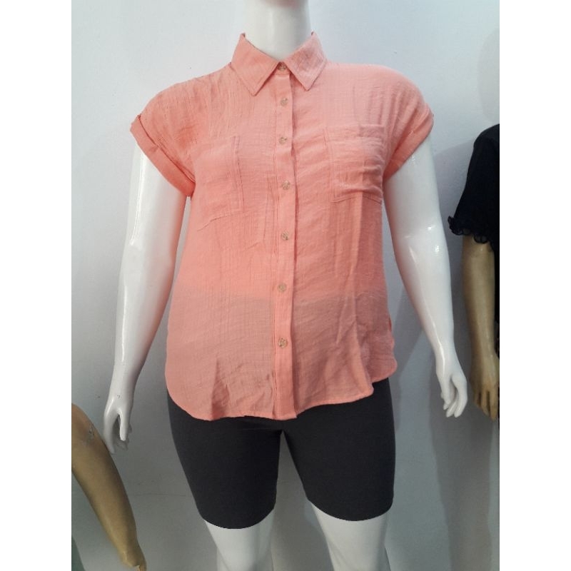 BLOUSE KANTONG BIG SIZE CASUAL TERMURAH