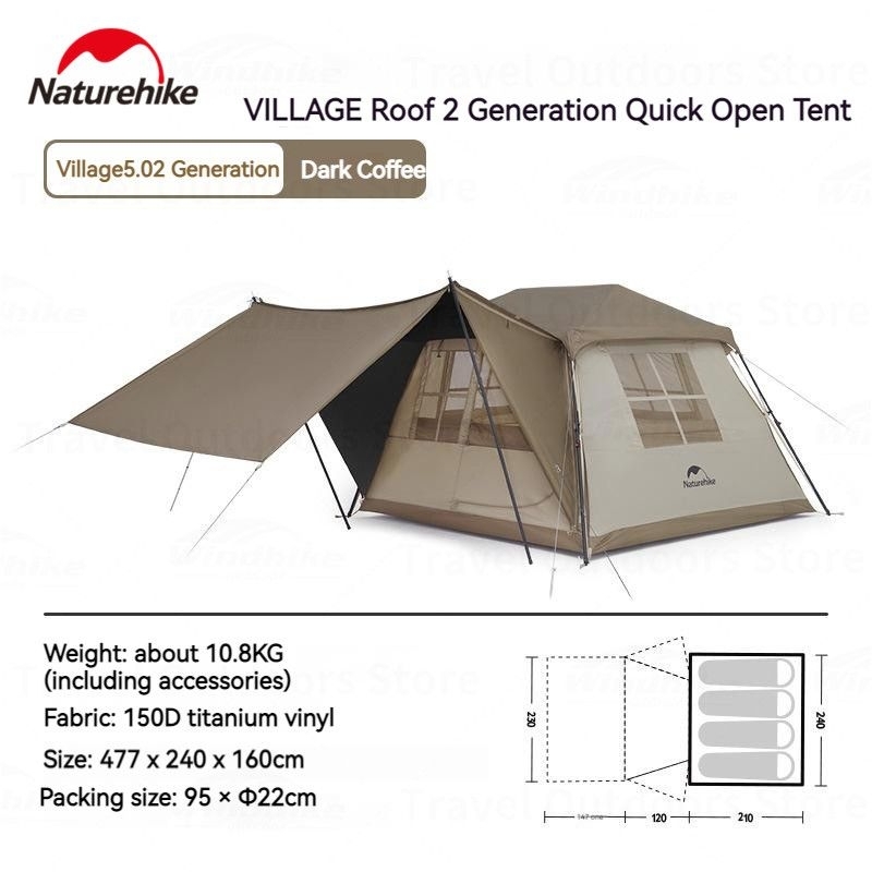 TENDA VILLAGE 5.0 NATUREHIKE CNK2300ZP022 / TENDA GLAMPING OUTDOOR