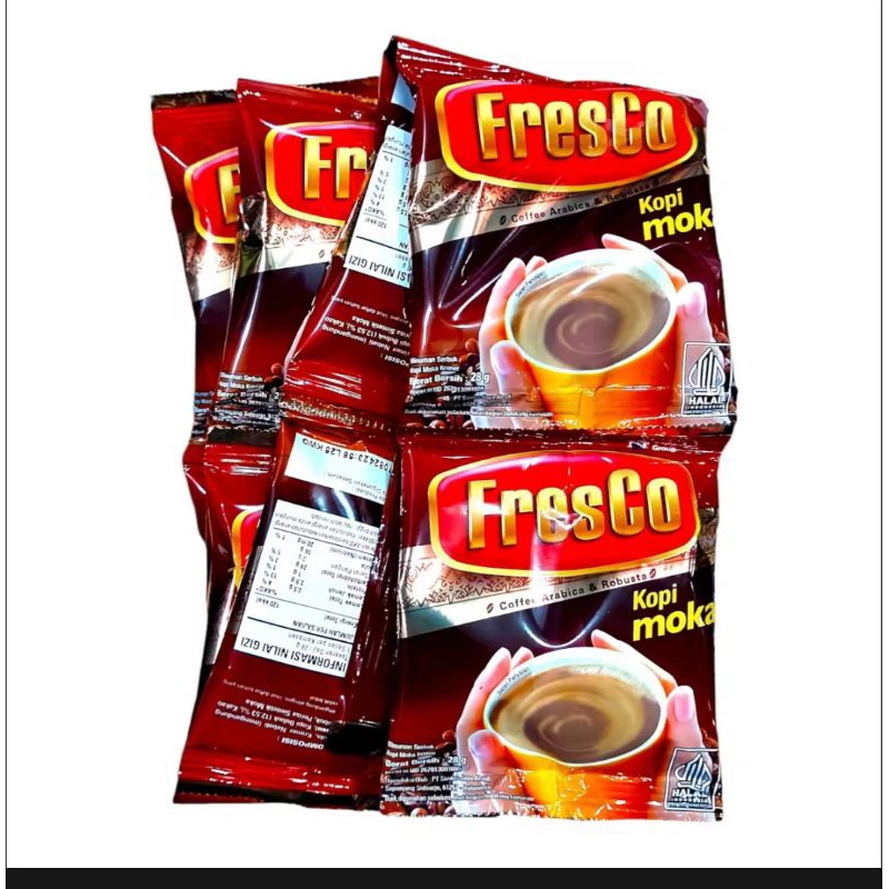 

Promo satu renteng kopi fresco isi 10 renteng ada fresco susu dan moca