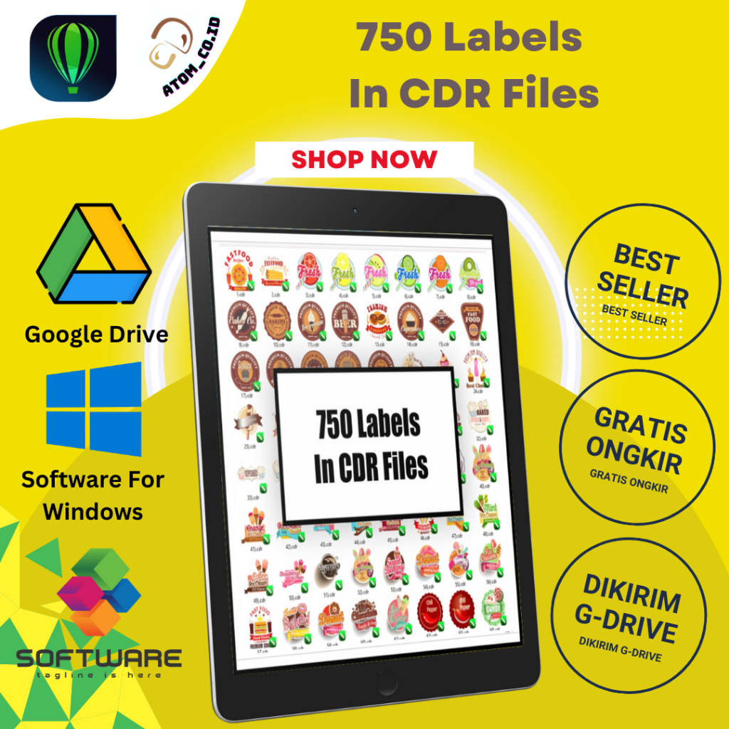 750 Label CorelDraw_CDR Files_CorelDraw Files