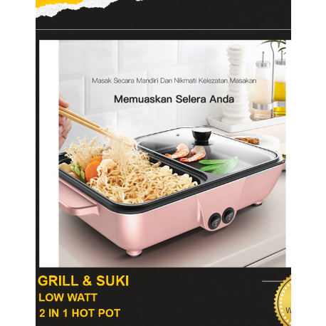 PRELOVED HAN RIVER Electric Grill 1400 watt Panggang goreng Barbecue Oven Machine/Multifungsi shabu 