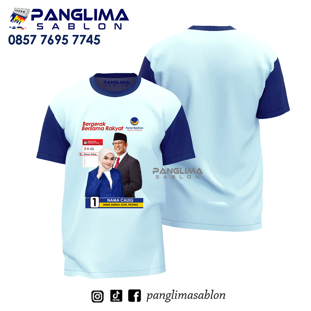 KAOS PARTAI NASDEM I BAJU PARTAI NASDEM I SERAGAM PARTAI NASDEM I SABLON PARTAI NASDEM I SABLON KAOS