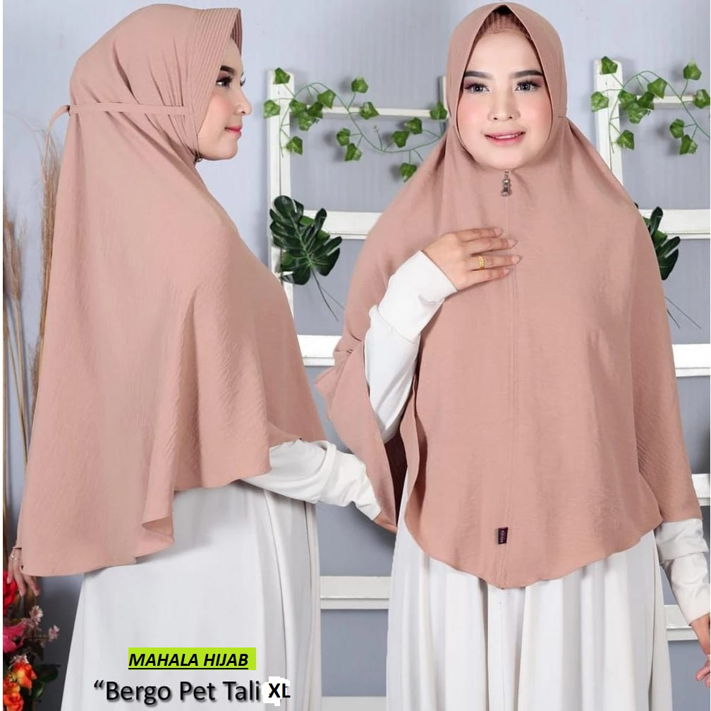 HIJAB BERGO PET CRINKLE TALI XL