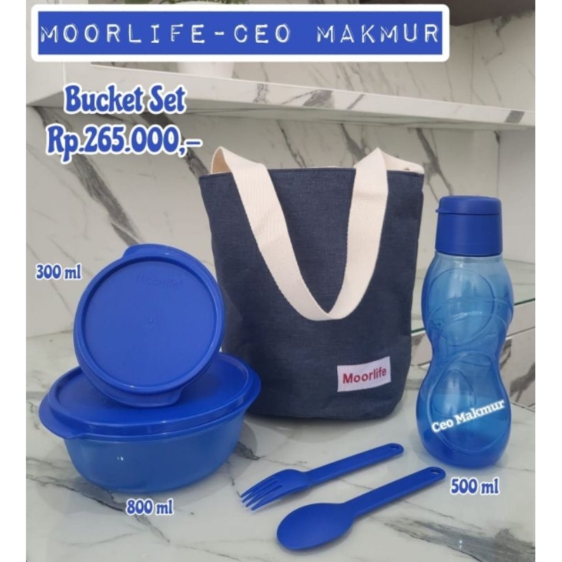 Moorlife - Bucket Set Moorlife tempat bekal moolife