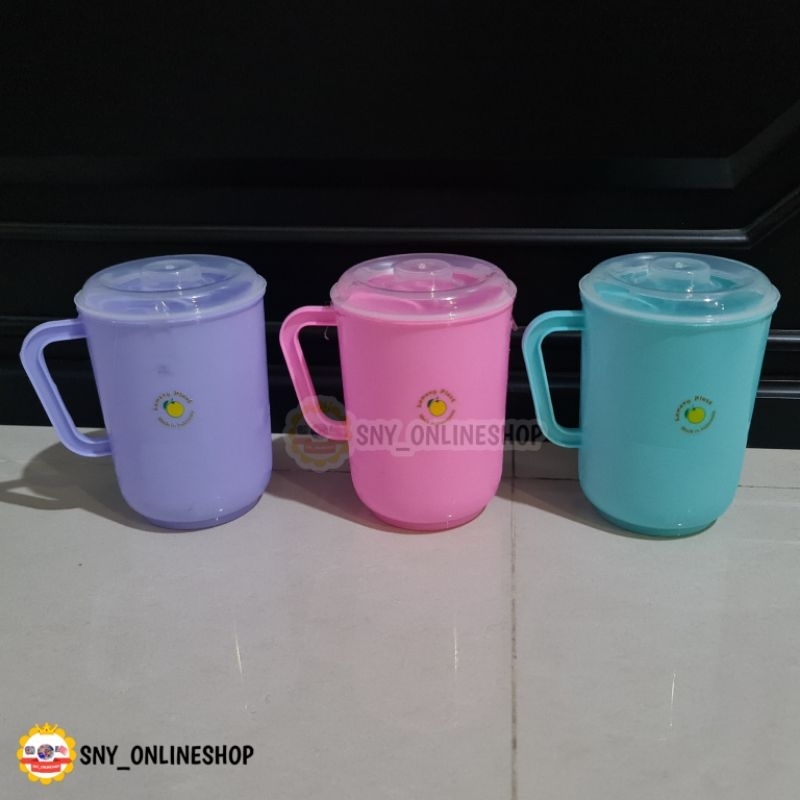 Gelas Tutup / Mug Tutup 1000ml Plastik Chelsea Lemony - 7001
