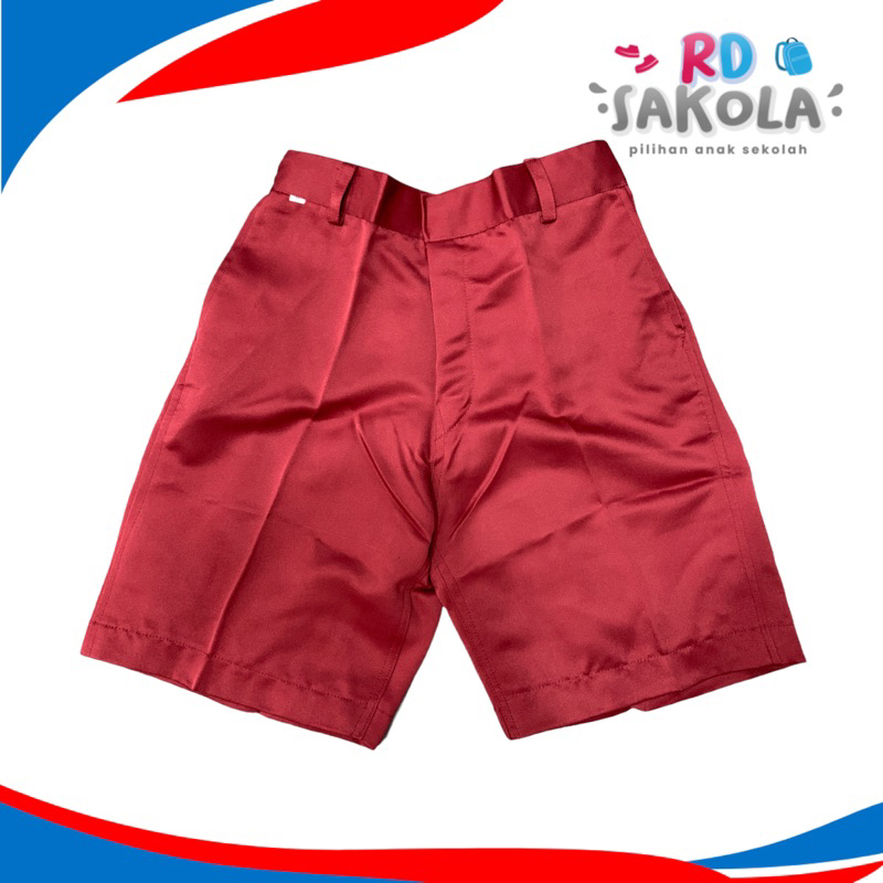Celana Sekolah SD Pendek Merah Pramuka | Seragam Sekolah Ridho