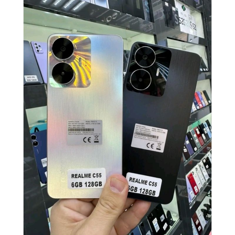 REALME C55 Ram 8/128 nominus masih mulus fullshet second rasa baru