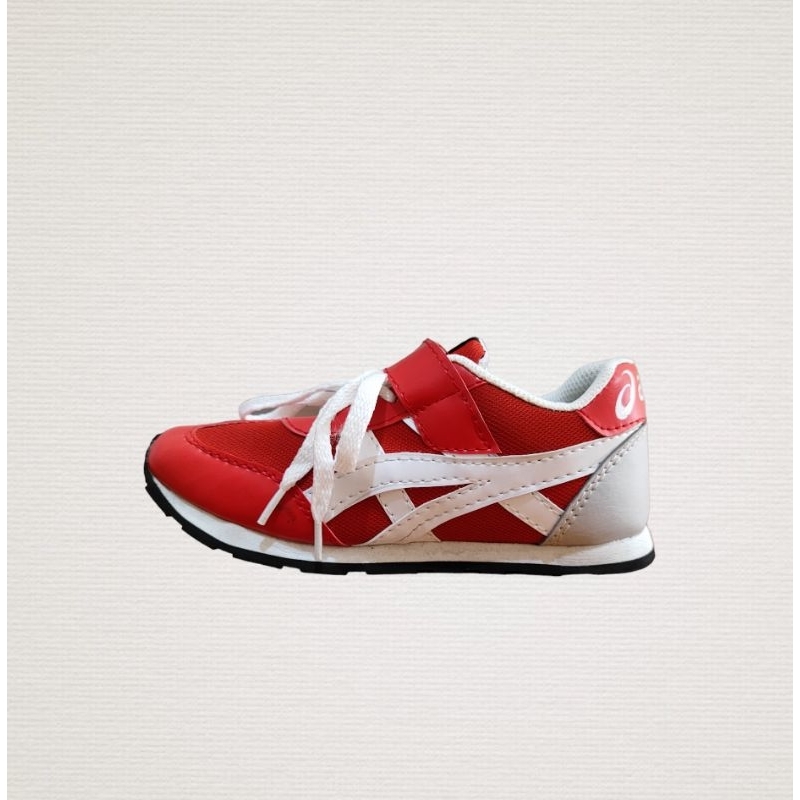 Asics Anak Merah List Putih Size 28-32