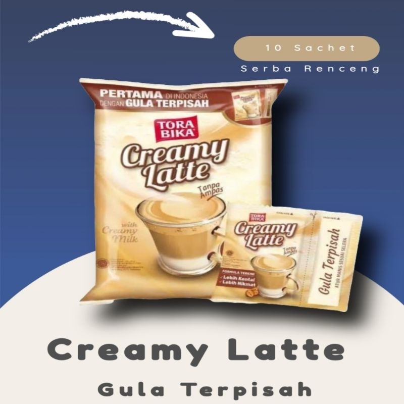 

Kopi Torabika Creamy Latte 1 Renceng (isi 10 Sachet)