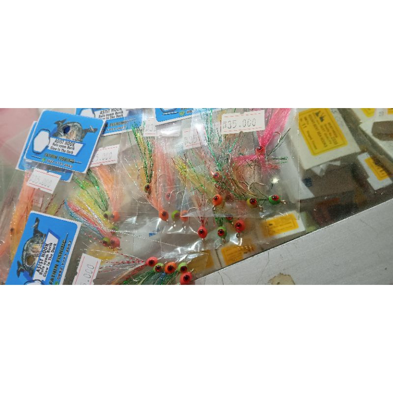 Sabiki/Etu Gid Bulu Ayam Burik Isi 5 picis/bks