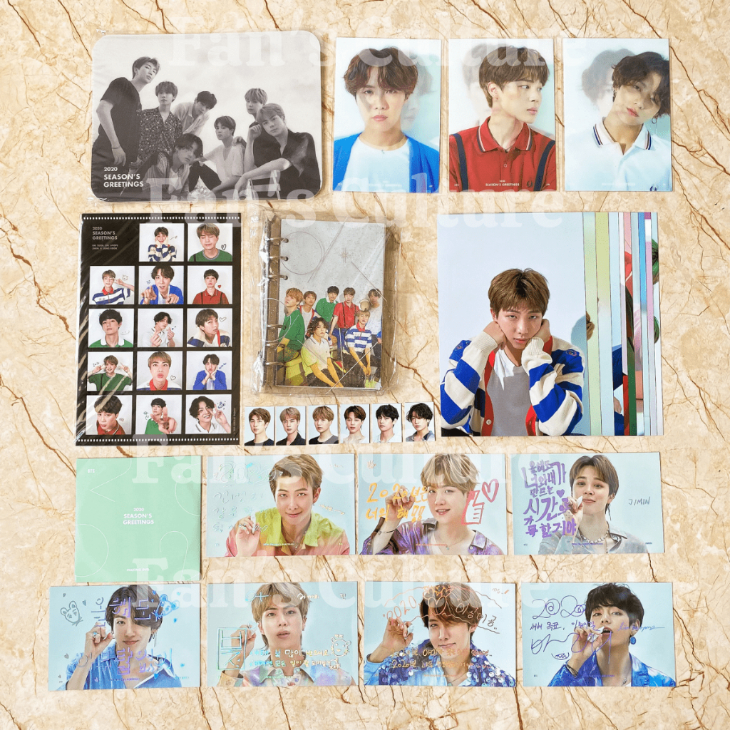 [READY STOCK] SHARING BTS 2020 Season's Greetings - Lenticular Photo/Sticker Set/Mouse Pad/6 Ring Di