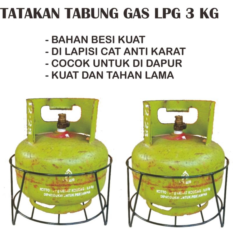 Rak Tempat Dudukan Tabung Elpiji 3kg