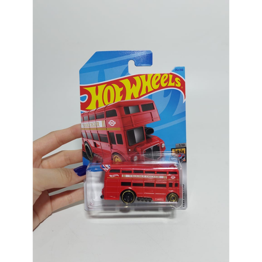 HOTWHEELS BUS DOUBLE DECKER MERAH