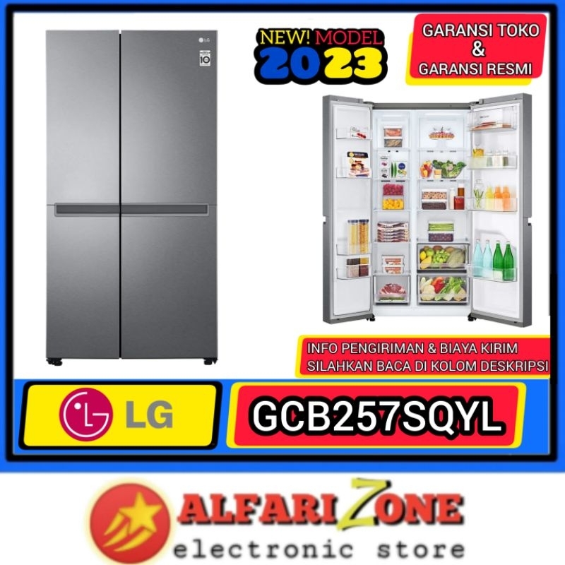 LG GCB257SQYL Kulkas LG Side by side GC-B257SQYL Lemari es LG SBS