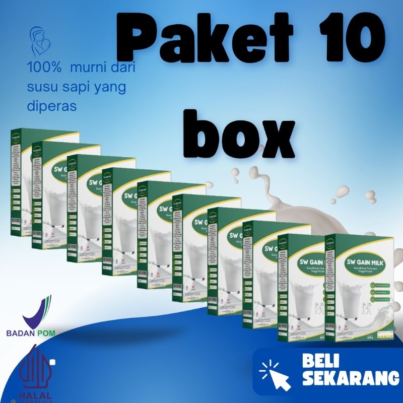 

PAKET 10 BOX VANILLA RESELLER S WEIGHT GAIN MILK