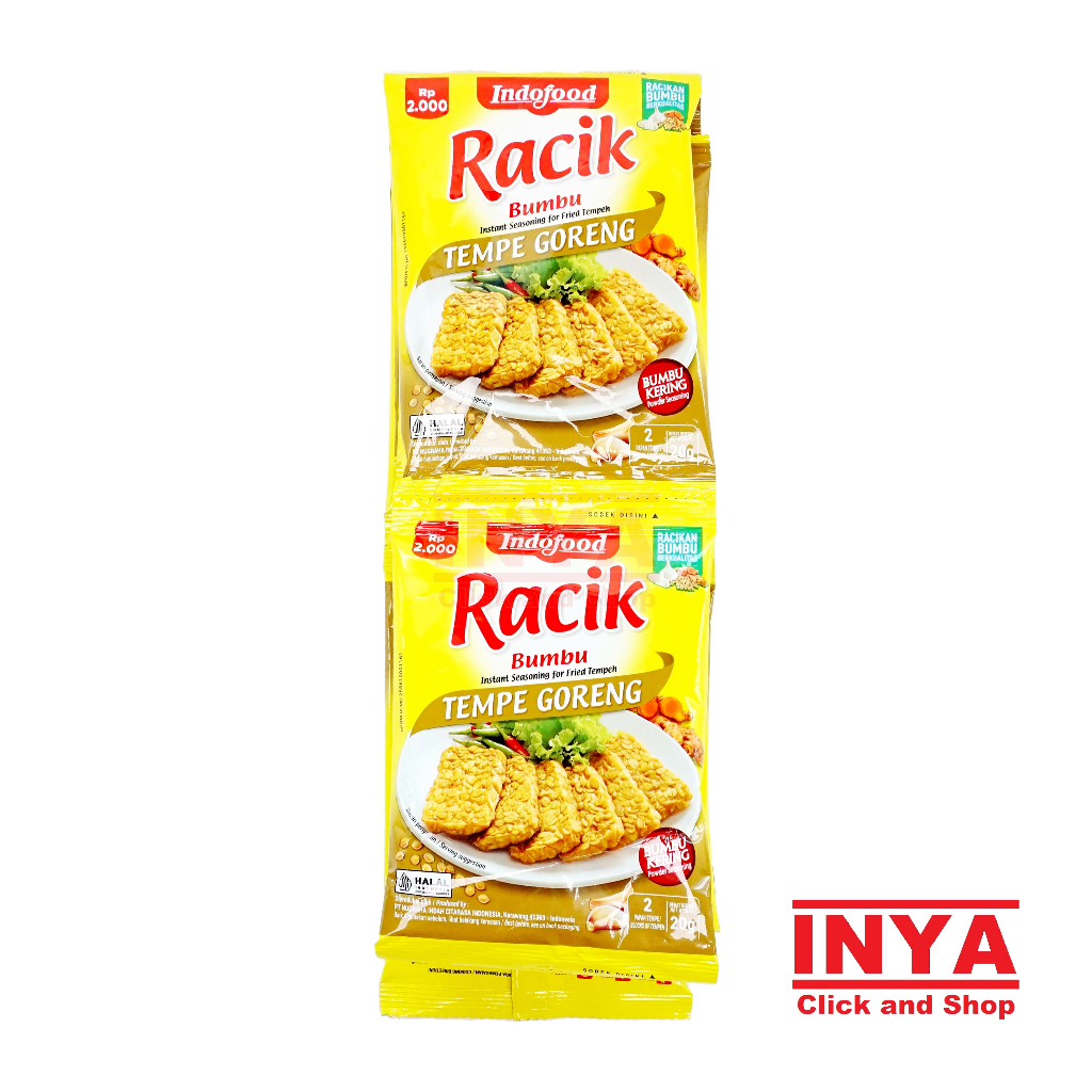 

Racik Bumbu Tempe Goreng 1 Renceng 10x20gr Indofood - Instant Seasoning