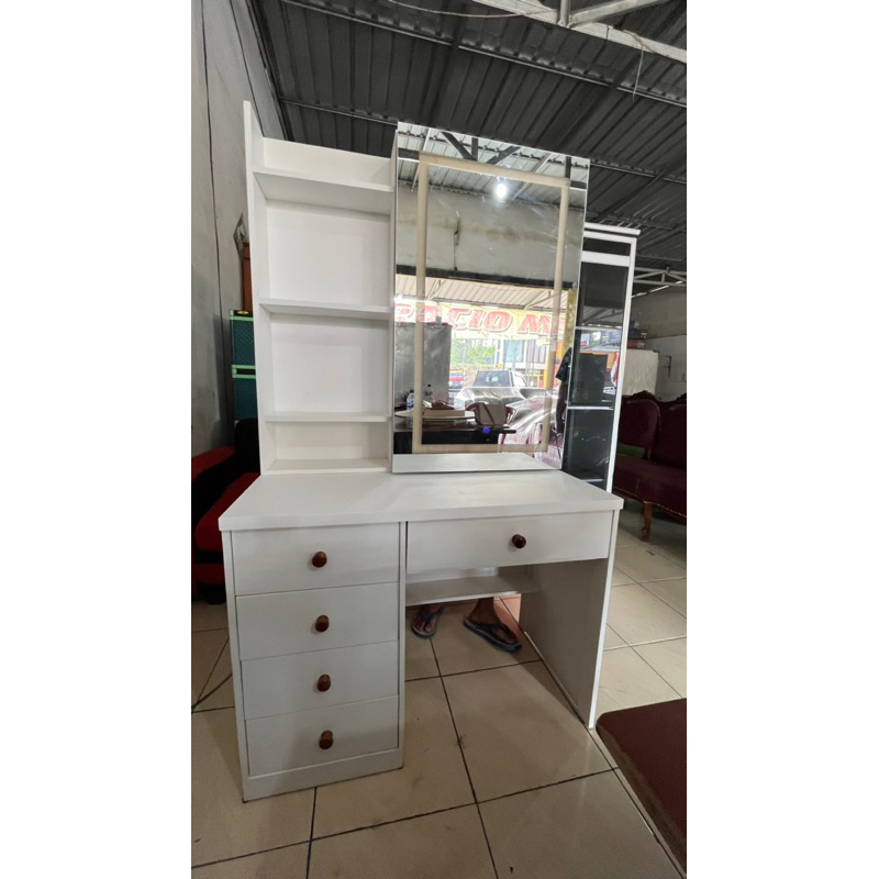 meja rias led sliding