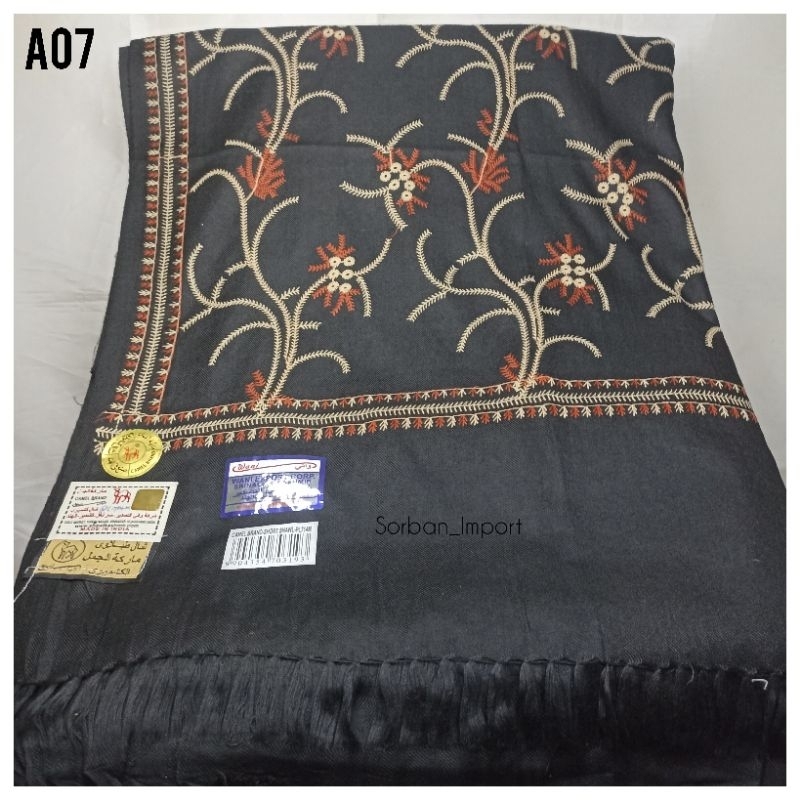 Sorban Kashmiri Sulam / Surban Kashmiri Rajut Asli Import Kashmir India