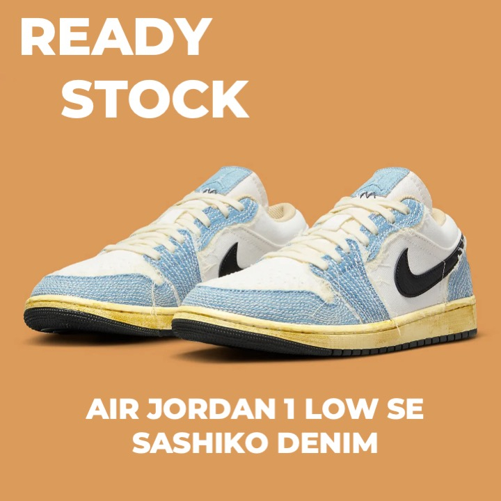 Sneakers Nike Air Jordan 1 Low SE Sashiko Denim