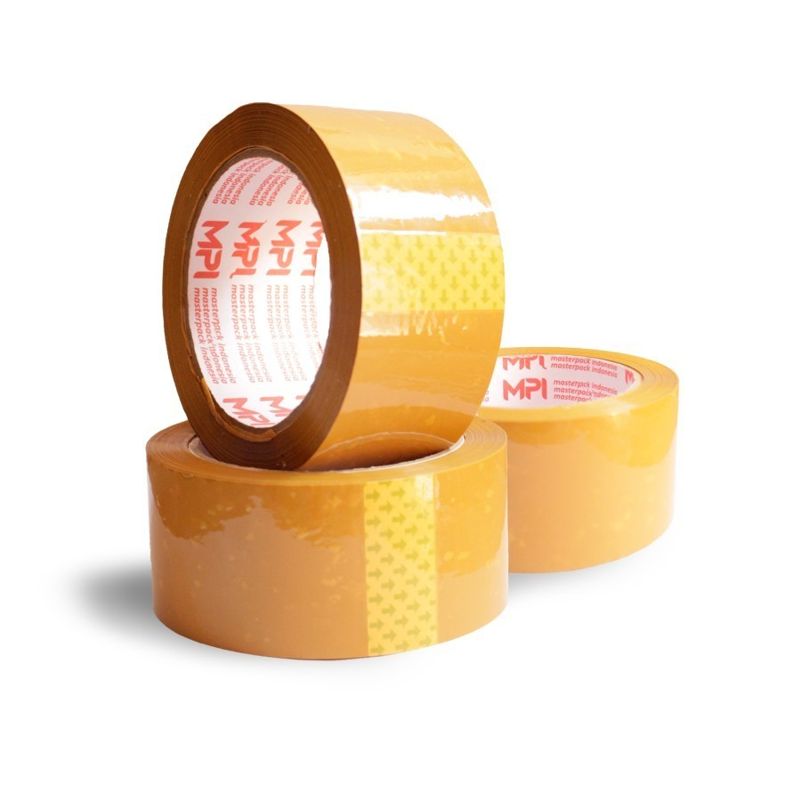 

( 3 Roll ) Lakban Bening / Lakban Coklat Uk 45 mm x 90 Yard / Lakban Packing - Master Pack Indonesia